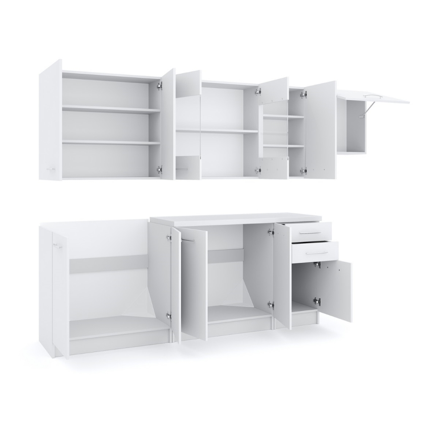 Kuchyňská linka MARISA 260 cm bílá