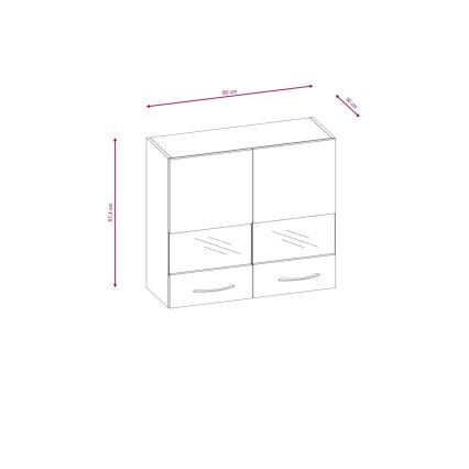 Kuchyňská linka VALERIA 180 cm hnědá/dub sonoma