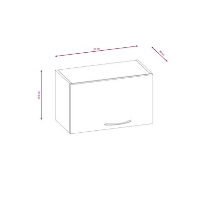 Kuchyňská linka VALERIA 180 cm hnědá/dub sonoma