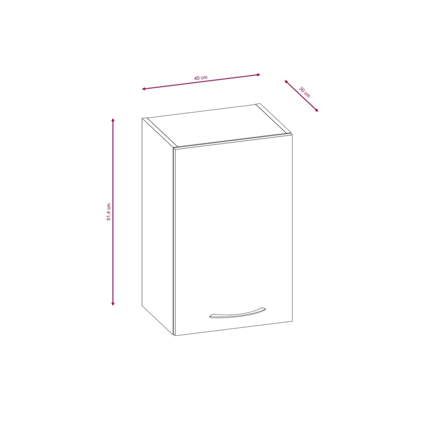 Kuchyňská linka VALERIA 240 cm hnědá/dub sonoma