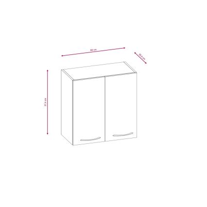 Kuchyňská linka VALERIA 240 cm hnědá/dub sonoma