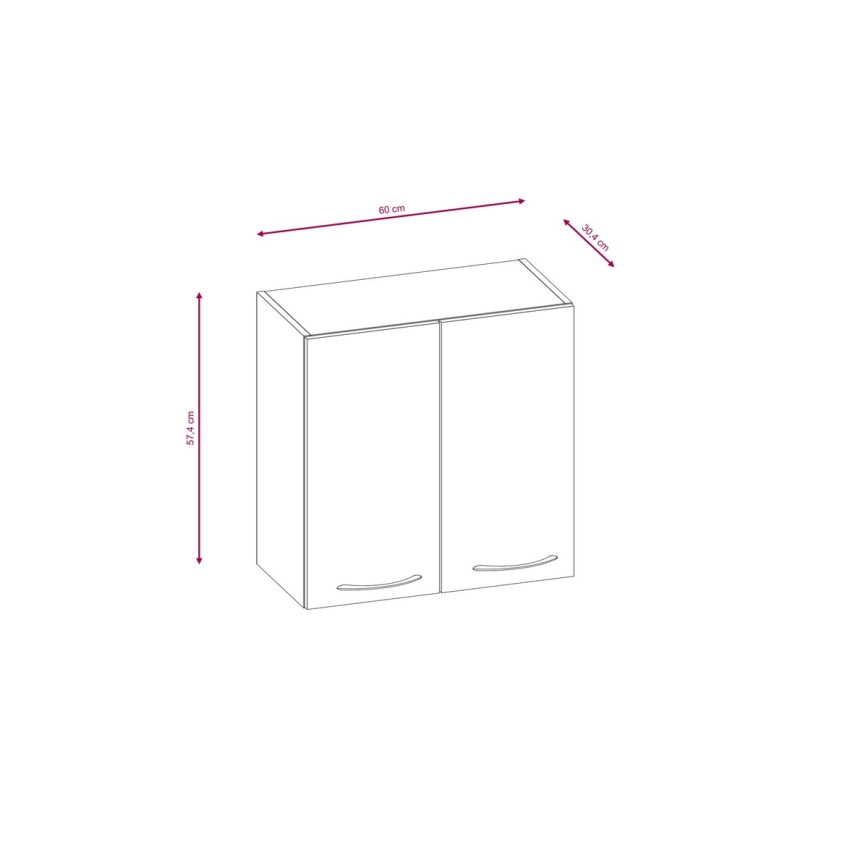 Kuchyňská linka VALERIA 240 cm hnědá/dub sonoma