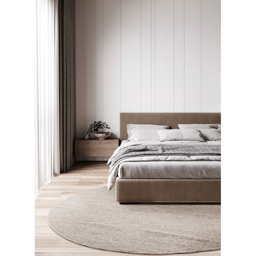 Kulatý koberec FIR WOOL 160 cm 2600 g/m2 béžová/přírodní
