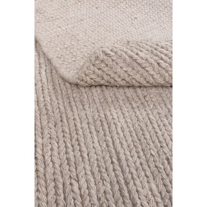 Kulatý koberec FIR WOOL 160 cm 2600 g/m2 béžová/přírodní