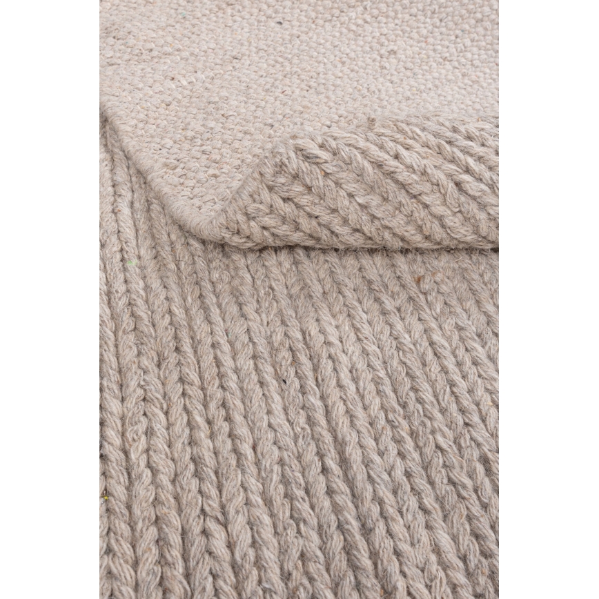 Kulatý koberec FIR WOOL 160 cm 2600 g/m2 béžová/přírodní