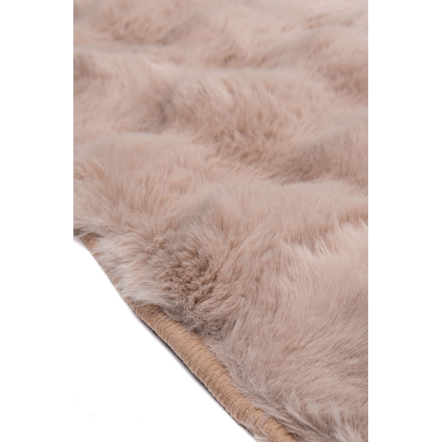 Kulatý koberec RABBIT BUBBLE 160 cm béžová