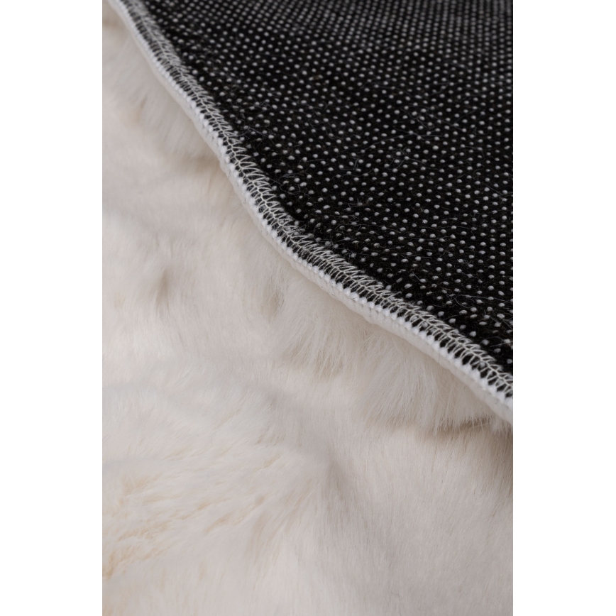 Kulatý koberec RABBIT BUBBLE 160 cm krémová