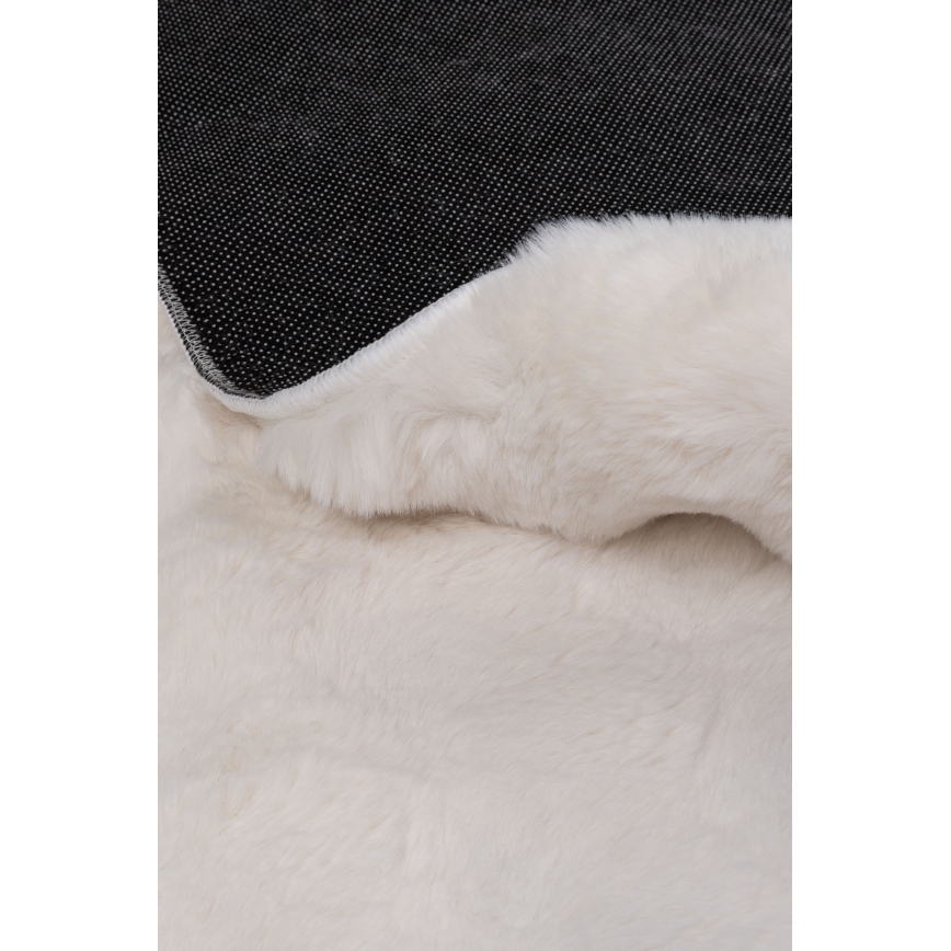 Kulatý koberec RABBIT BUBBLE 160 cm krémová