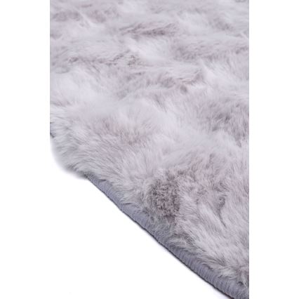 Kulatý koberec RABBIT BUBBLE 160 cm šedá