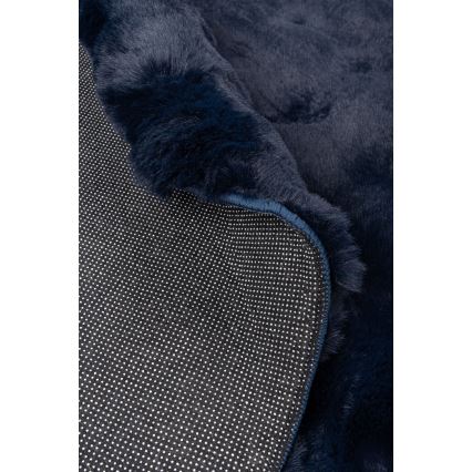 Kulatý koberec RABBIT BUBBLE 160 cm tmavě modrá