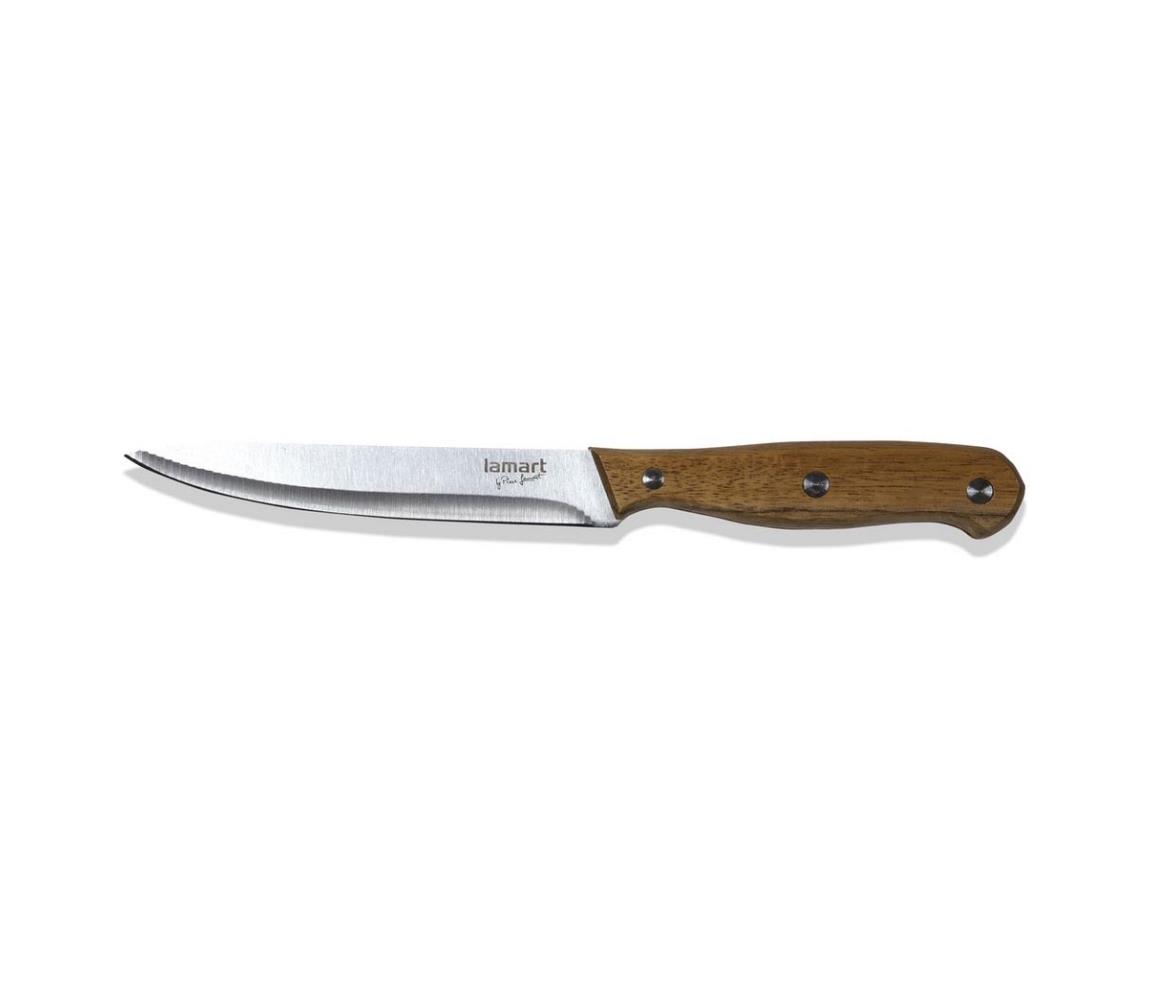 Lamart Lamart - Kuchyňský nůž 19 cm dřevo FT0547