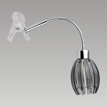 Lampa s klipem EZZO 1xG9/33W/230V kouřová