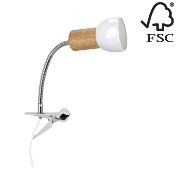 Lampa s klipem SVENDA 1xE27/60W/230V – FSC certifikováno