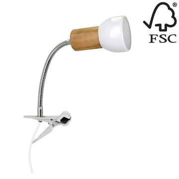 Lampa s klipem SVENDA 1xE27/60W/230V – FSC certifikováno