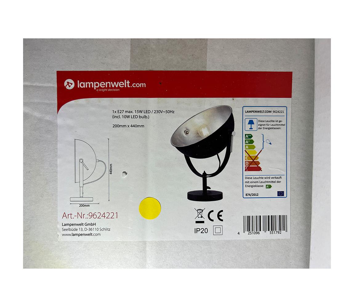 Lampenwelt Lampenwelt - LED RGBW Stmívatelná stolní lampa MURIEL 1xE27/10W/230V Wi-Fi 