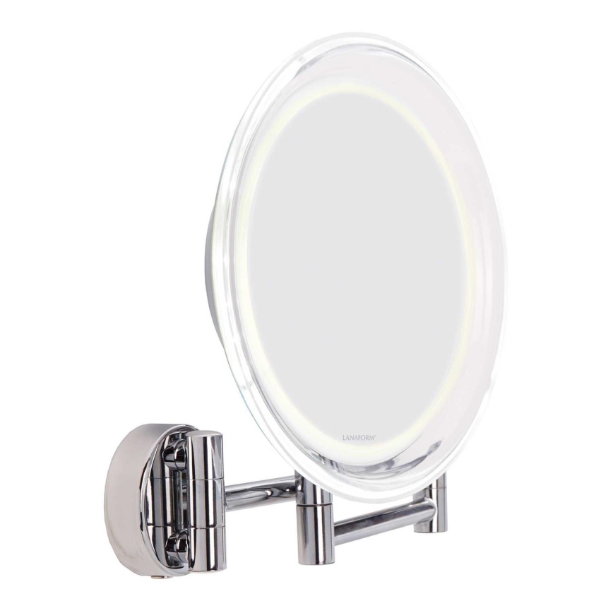Lanaform - LED Nástěnné kosmetické zrcátko WALL LED/4xAAA