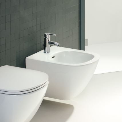 LAUFEN H3410810041141 - Bidetová baterie + výpusť s přepadem LUA lesklý chrom