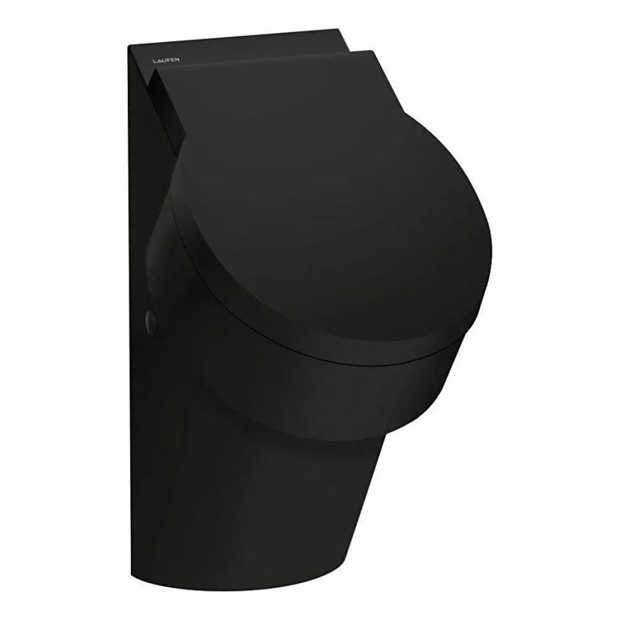 LAUFEN H8402817160001 - Pisoár s otvory pro poklop VAL zadní přívod, zadní odpad keramika/matná černá