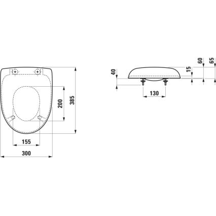 LAUFEN H8910303000001 - Dětské záchodové prkénko FLORAKIDS duroplast/bílá