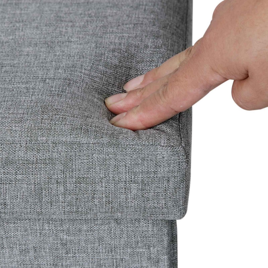 Lavice SULTAN světle šedá