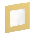 LDST AN-01-SZ-BZ9 - LED schodišťové svítidlo ANGEL 9xLED/1,2W/230V zlatá 6500K
