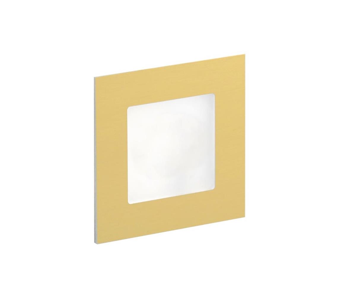 LDST LDST AN-01-SZ-BZ9 - LED schodišťové svítidlo ANGEL 9xLED/1,2W/230V zlatá 6500K LD0045