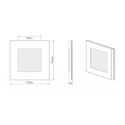 LDST AN-01-SZ-BZ9 - LED schodišťové svítidlo ANGEL 9xLED/1,2W/230V zlatá 6500K
