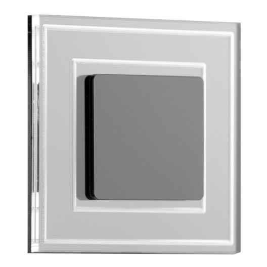 LDST KE-01-CB-BZ8 - LED schodišťové svítidlo KELLY 8xLED/1,2W/230V lesklá černá 6500K