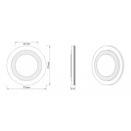 LDST LI-01-SS-BC8 - Osvětlení schodiště LILI 8xLED/1,2W/230V