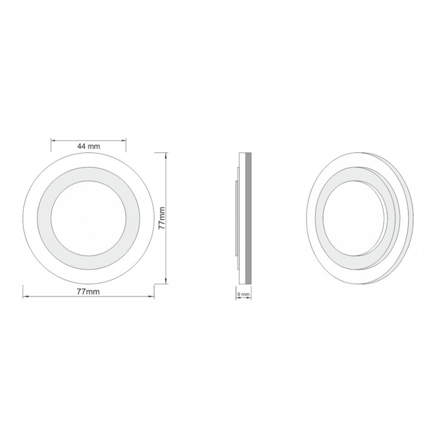 LDST LI-01-SS-BC8 - Osvětlení schodiště LILI 8xLED/1,2W/230V