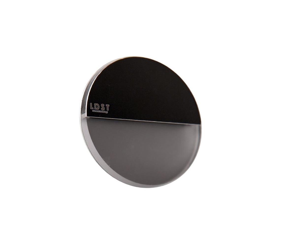 LDST LDST RO-01-CB-BZ4 - LED schodišťové svítidlo ROBIN 4xLED/1,2W/230V lesklá černá LD0128