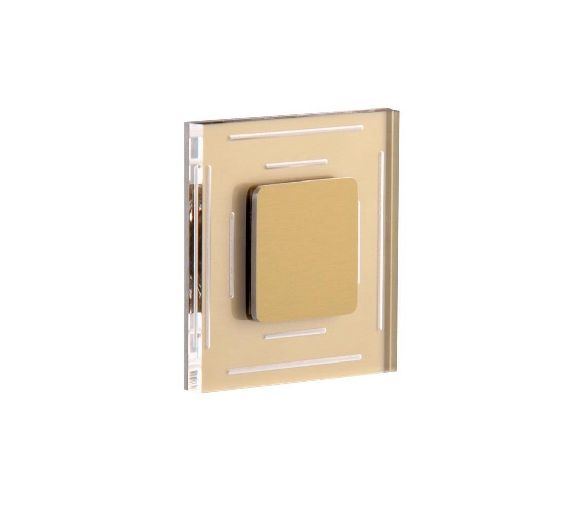 LDST LDST SP-01-SZ-BC8 - LED schodišťové svítidlo SPACE 8xLED/1,2W/230V zlatá 3500K LD0080