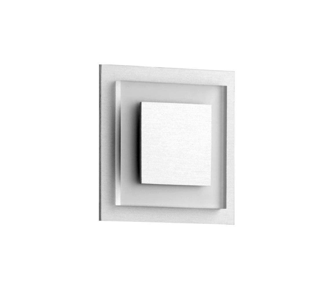 LDST LDST SU-01-SS-BZ8 - LED schodišťové svítidlo SUNNY 8xLED/1,2W/230V matný chrom LD0085