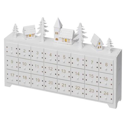LED Adventní kalendář 3xLED/2xAA