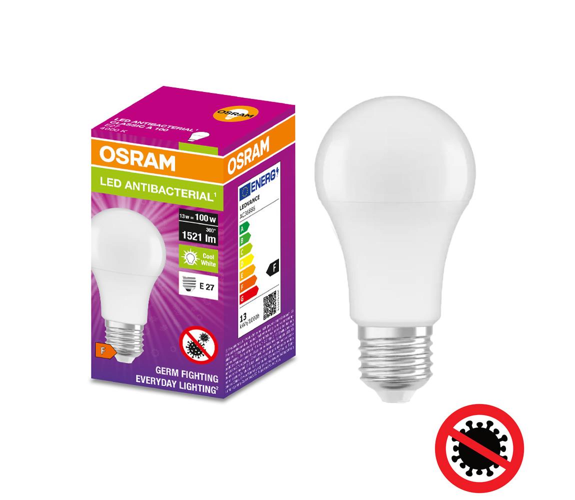 Osram LED Antibakteriální žárovka A100 E27/13W/230V 4000K - Osram 