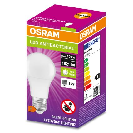 LED Antibakteriální žárovka A100 E27/13W/230V 4000K - Osram