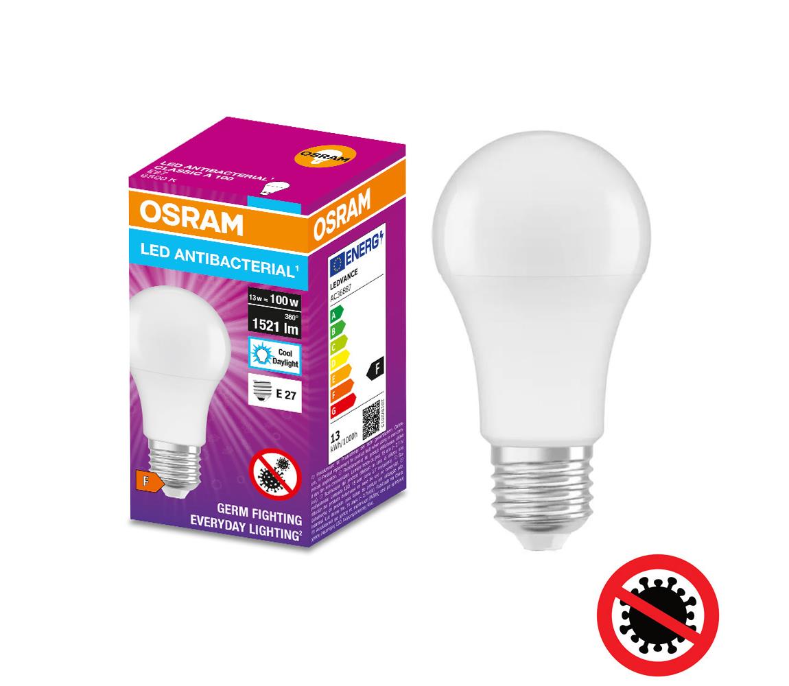 Osram LED Antibakteriální žárovka A100 E27/13W/230V 6500K