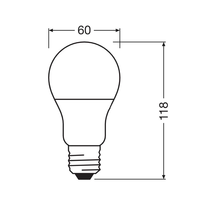 LED Antibakteriální žárovka A75 E27/10W/230V 6500K - Osram