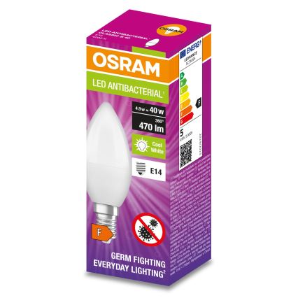 LED Antibakteriální žárovka B40 E14/4,9W/230V 4000K - Osram