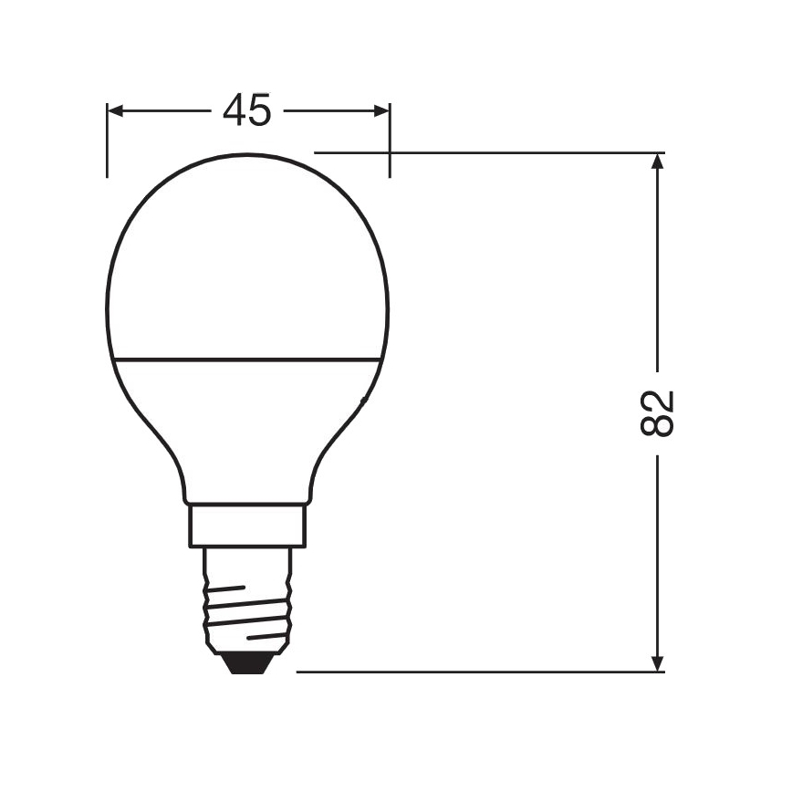 LED Antibakteriální žárovka P40 E14/4,9W/230V 2700K - Osram