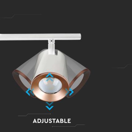 LED Bodové svítidlo 2xLED/5W/230V 3000K bílá