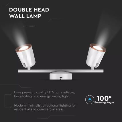 LED Bodové svítidlo 2xLED/6W/230V