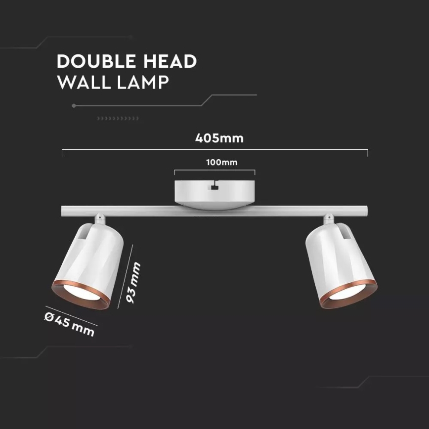 LED Bodové svítidlo 2xLED/6W/230V