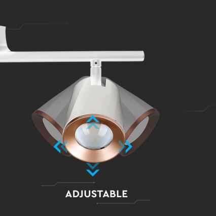 LED Bodové svítidlo 3xLED/5W/230V 3000K bílá