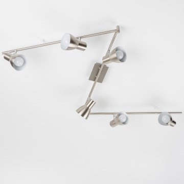 LED Bodové svítidlo 6xE14/5W/230V matný chrom