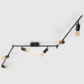 LED Bodové svítidlo 6xE27/6,5W/230V černá