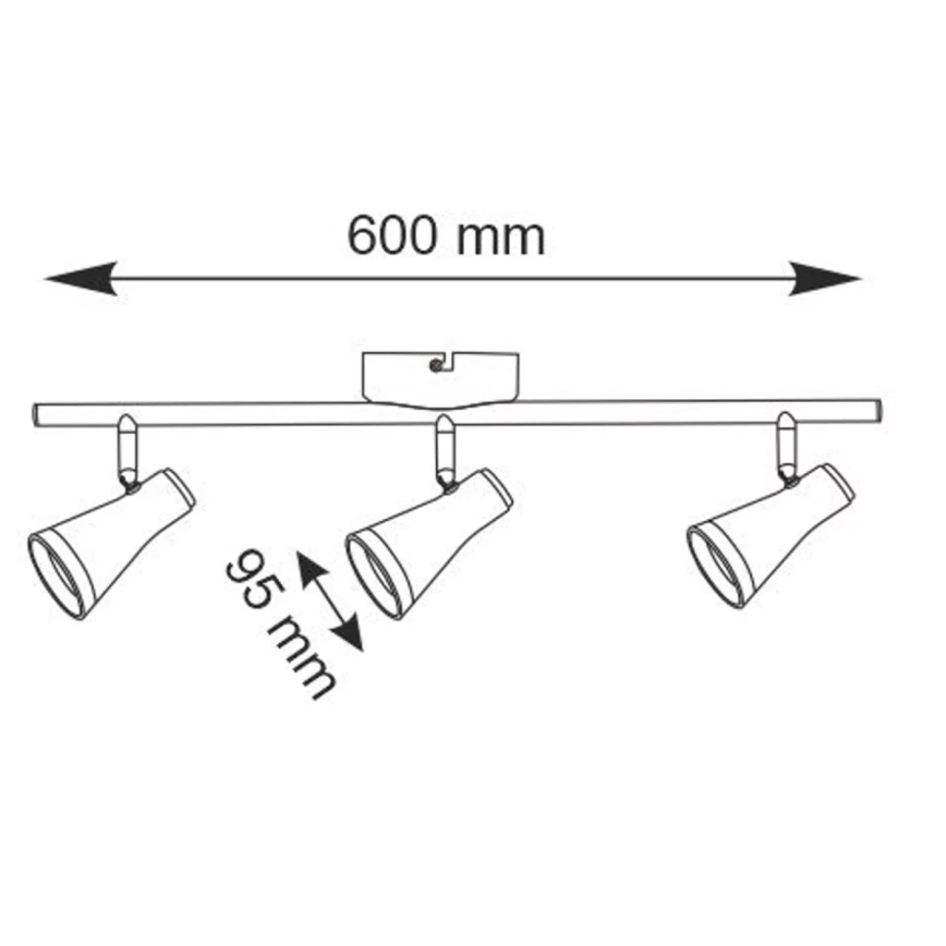 LED Bodové svítidlo BERG 3xLED/4,2W/230V bílá