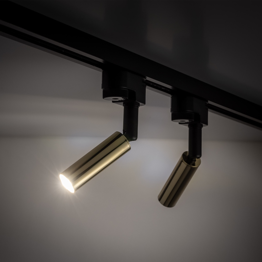 LED Bodové svítidlo do 1-fázového lištového systému LAGOS 1xG9/3W/230V zlatá/černá