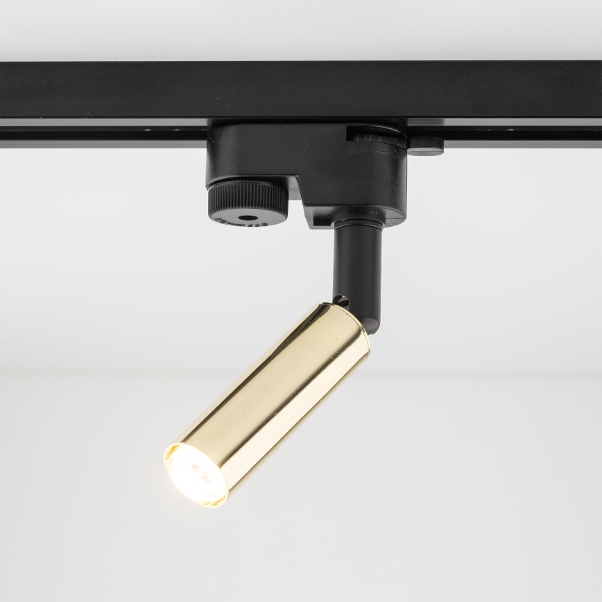 LED Bodové svítidlo do 1-fázového lištového systému LAGOS 1xG9/3W/230V zlatá/černá