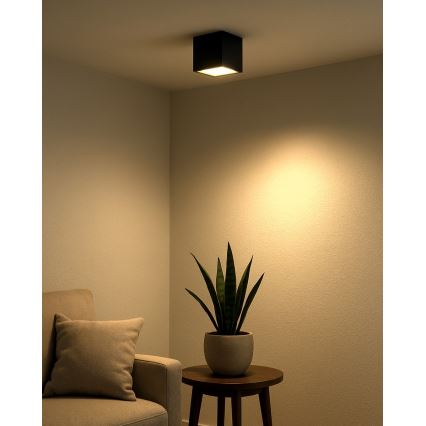 LED Bodové svítidlo LED/5W/230V 3000/4000/6400K 7,5x7,5 cm černá